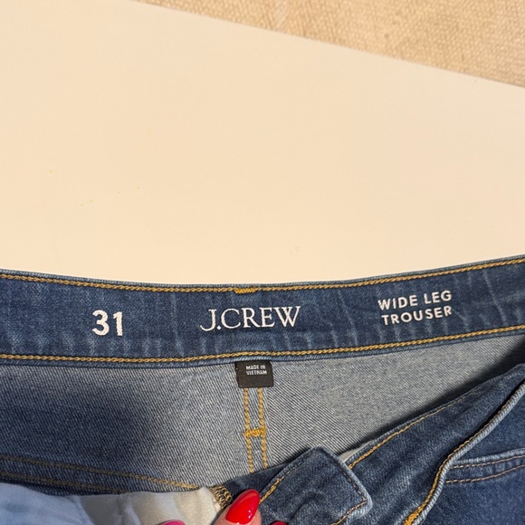 J. Crew Women's 31 12/14Blue Wide Leg Jeans - Picture 4 of 4